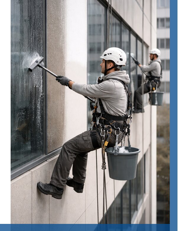 Мойка фасадов зданий в Железногорске под ключ от 362 р. | ВЫСОТНИК-Жлр