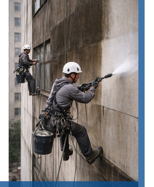 Очистка фасада от копоти в Железногорске от 258 р. | ВЫСОТНИК-Жлр