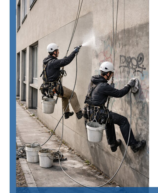 Антиграффити покрытие фасада с защитой от надписей в Железногорске