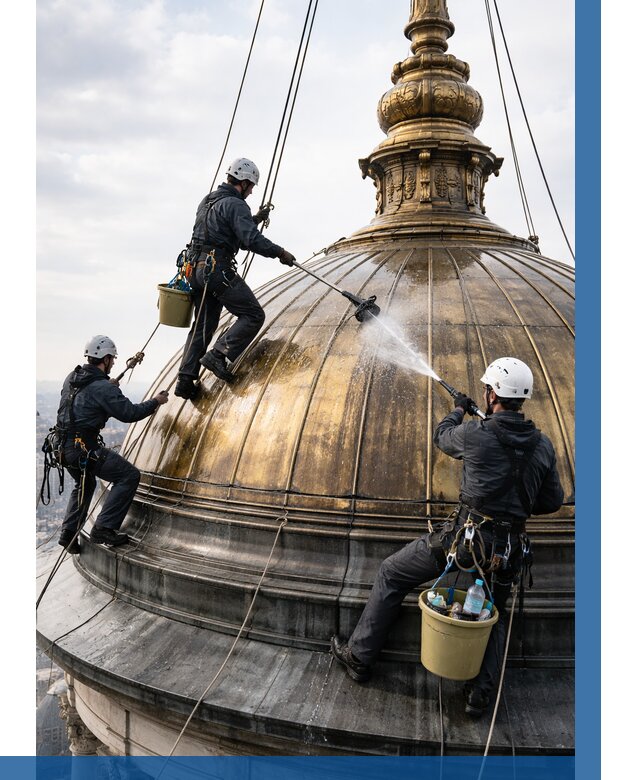 Мойка куполов и шпилей в Железногорске от 8270 р. - заказать | ВЫСОТНИК-Жлр