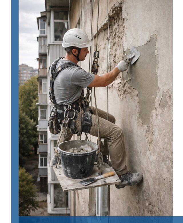 Восстановление фасадной штукатурки в Железногорске с гарантией качества