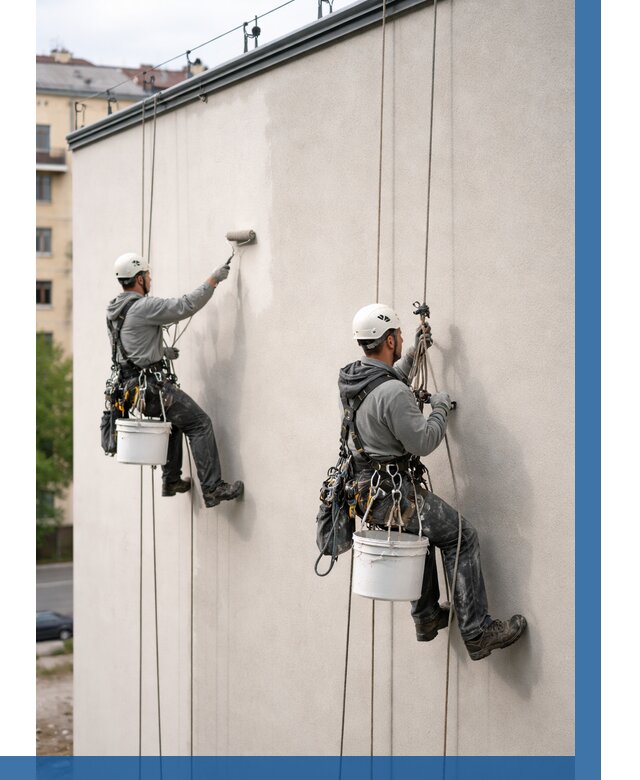 Покраска оштукатуренного фасада в Железногорске от 331 р. | ВЫСОТНИК-Жлр