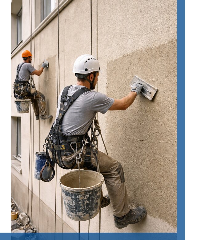 Декоративная штукатурка фасада в Железногорске от 1240 р. | ВЫСОТНИК-Жлр