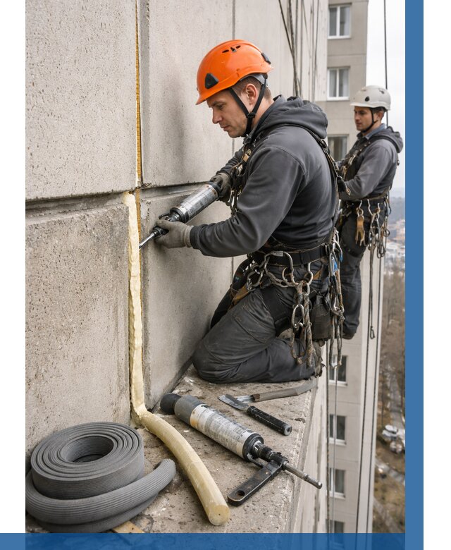 Теплый шов межпанельные швы в Железногорске от 724 р. | ВЫСОТНИК-Жлр