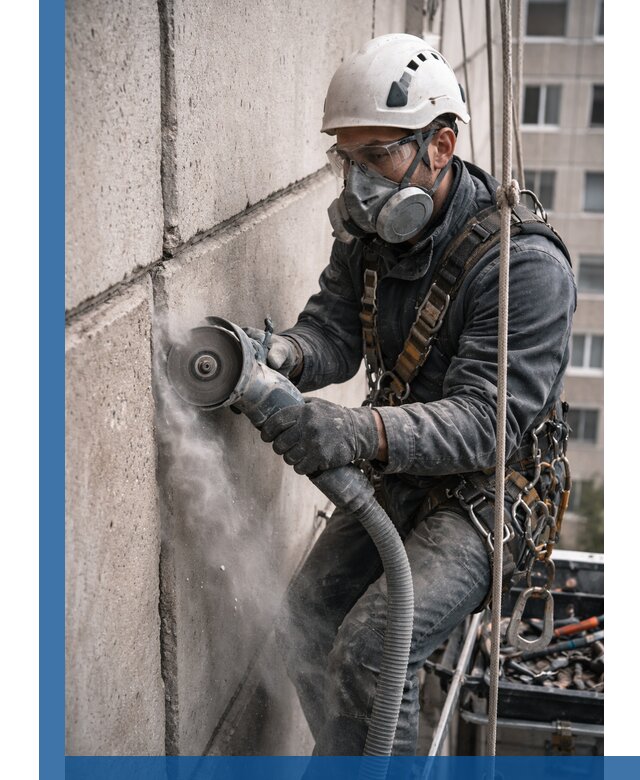 Штробление межпанельных швов в Железногорске качественно и быстро