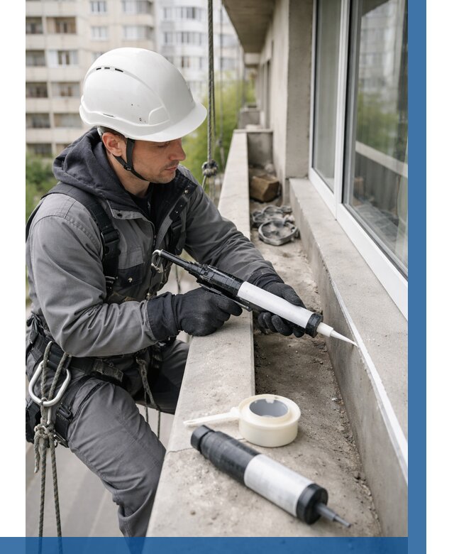 Герметизация швов лоджии в Железногорске от 4652 р. | ВЫСОТНИК-Жлр