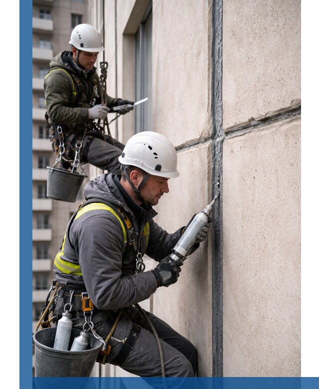 Герметизация деформационных швов фасада в Железногорске качественно