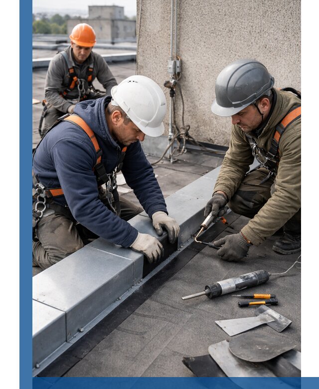 Ремонт кровельных примыканий в Железногорске профессионально