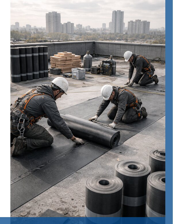 Монтаж мягкой кровли под ключ в Железногорске от 465 р. | ВЫСОТНИК-Жлр