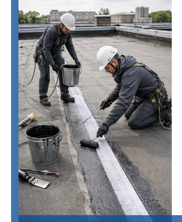 Гидроизоляция кровли мастикой в Железногорске надежная защита