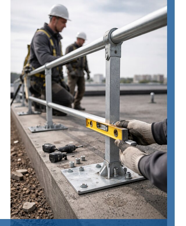 Монтаж кровельного ограждения в Железногорске от 1240 р. | ВЫСОТНИК-Жлр