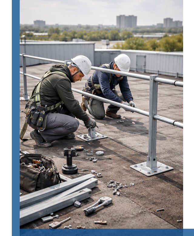 Монтаж кровельного ограждения в Железногорске под ключ с гарантией