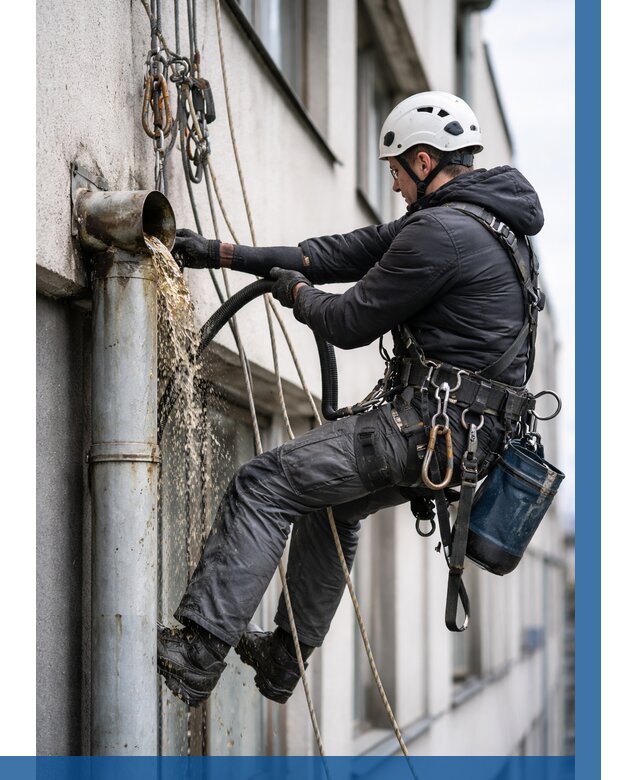 Прочистка водосточных труб в Железногорске от 3618 р. | ВЫСОТНИК-Жлр