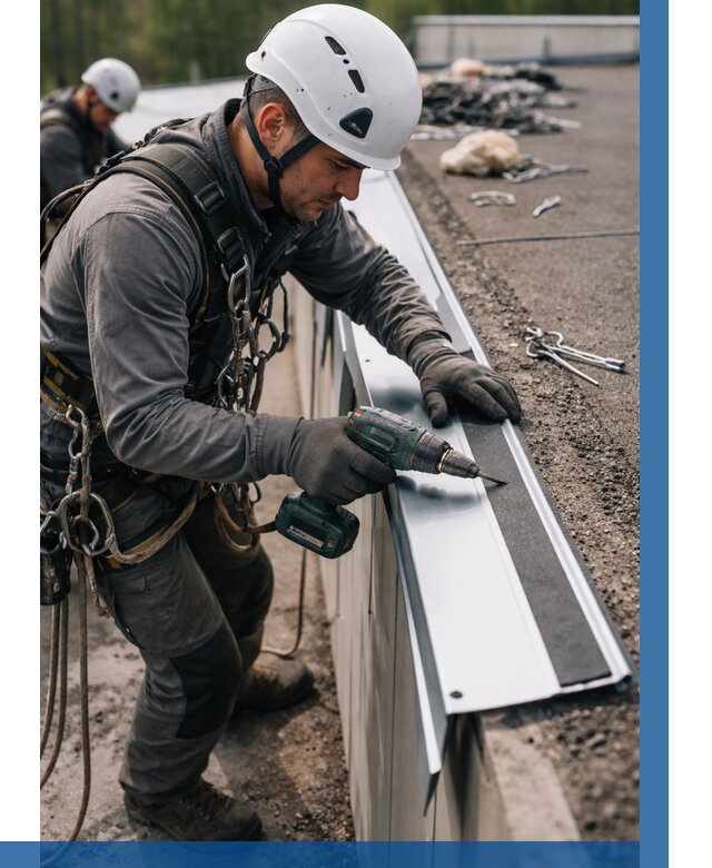 Монтаж капельника на кровле в Железногорске от 310 р. | ВЫСОТНИК-Жлр