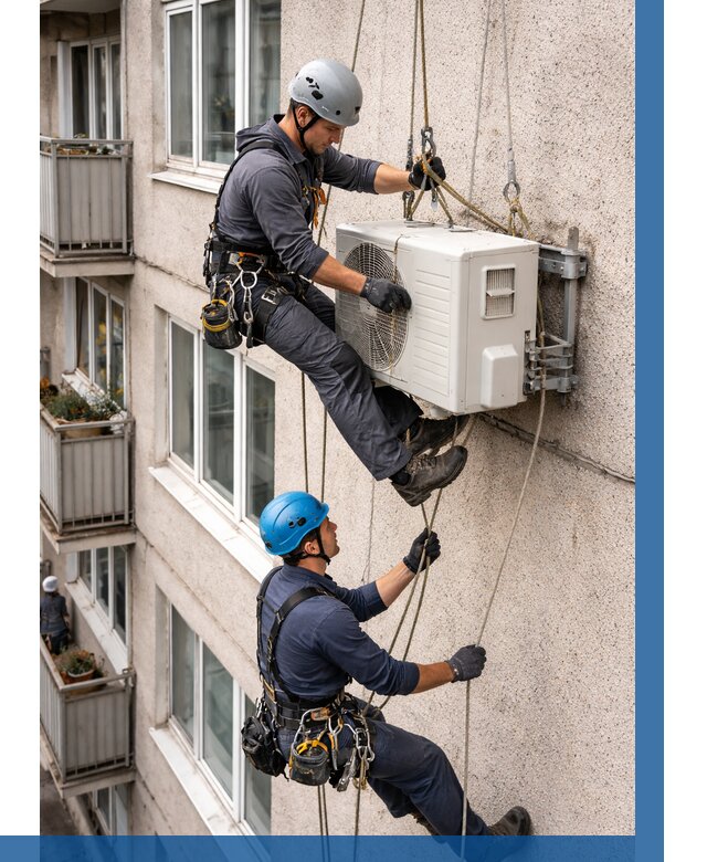 Перенос внешнего блока кондиционера в Железногорске от 9303 р.| ВЫСОТНИК-Жлр