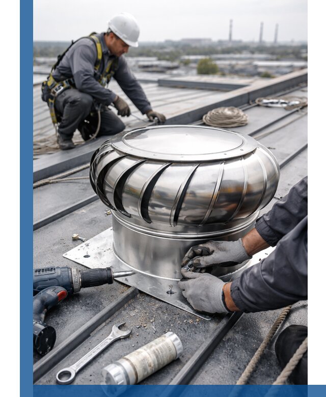 Установка дефлекторов на кровле в Железногорске профессионально