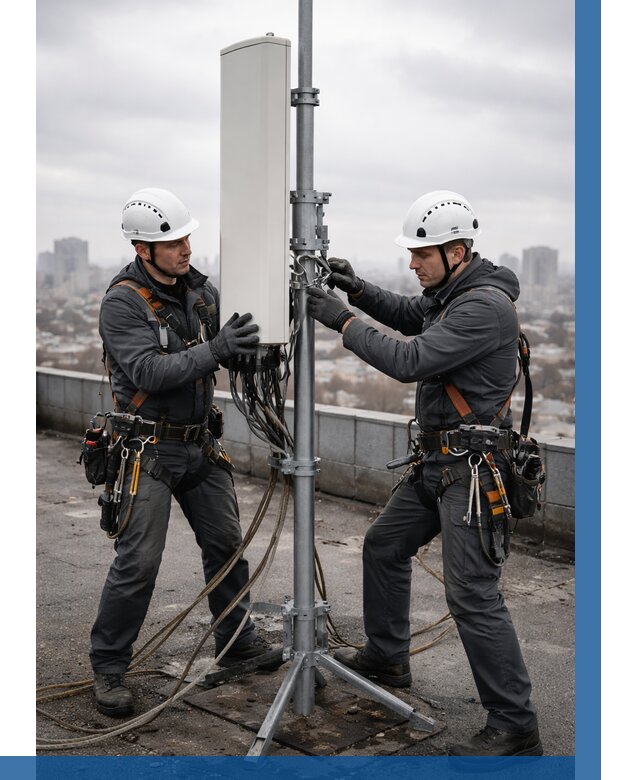 Монтаж антенн связи на крыше в Железногорске от 8786 р. | ВЫСОТНИК-Жлр