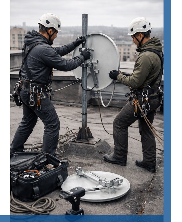 Демонтаж антенн на крыше в Железногорске от 4652 р. | ВЫСОТНИК-Жлр