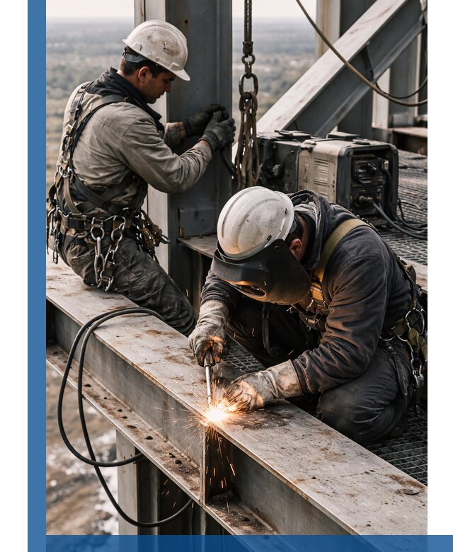 Высотные сварочные работы в Железногорске для промышленных объектов