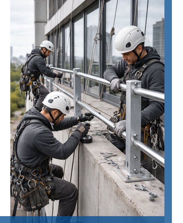Монтаж ограждений на высоте в Железногорске, от 1240 р. | ВЫСОТНИК-Жлр