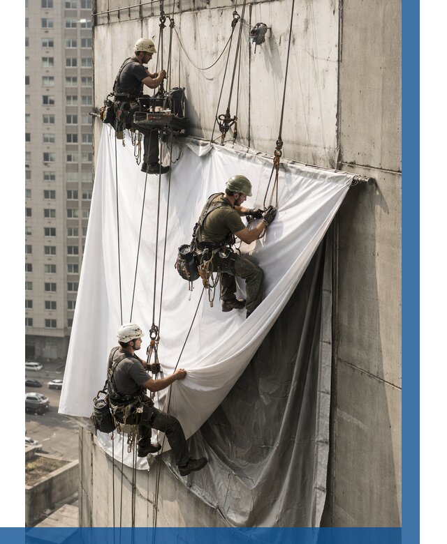 Замена баннерного полотна в Железногорске от 6719 р. | ВЫСОТНИК-Жлр—заказать