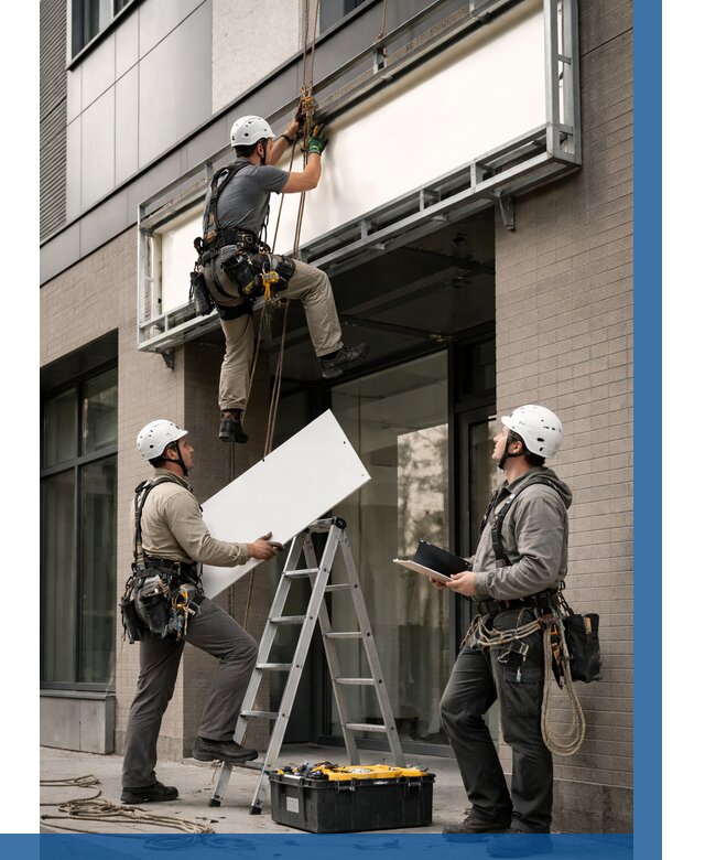 Монтаж светового короба в Железногорске от 6719 р. | ВЫСОТНИК-Жлр