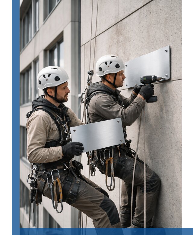 Монтаж табличек и указателей в Железногорске для зданий и сооружений