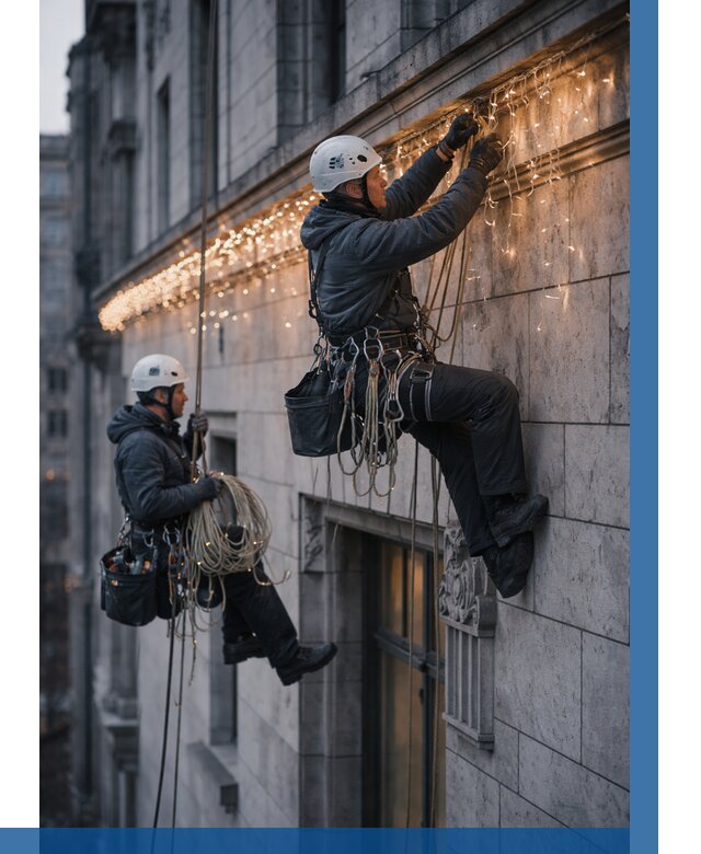 Монтаж новогодней иллюминации в Железногорске от 8786 р. | ВЫСОТНИК-Жлр