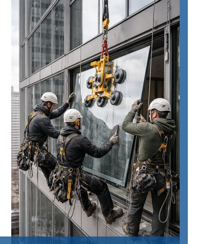 Фасадное остекление зданий под ключ в Железногорске от 10337 р. | ВЫСОТНИК-Жлр