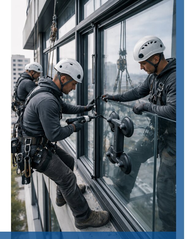 Витражное остекление зданий в Железногорске от 3618 р. | ВЫСОТНИК-Жлр