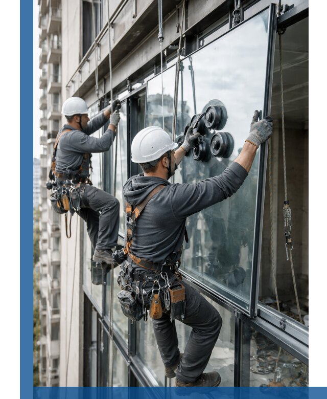 Витражное остекление фасадов и лоджий в Железногорске под ключ