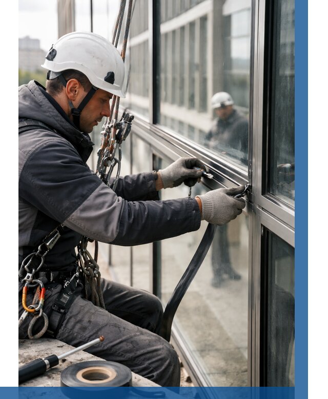 Ремонт витражных конструкций в Железногорске от 3618 р. | ВЫСОТНИК-Жлр