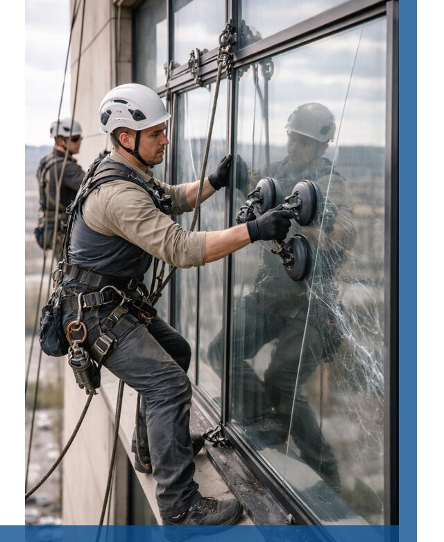 Замена стекла в витраже в Железногорске под ключ от 8786 р. | ВЫСОТНИК-Жлр