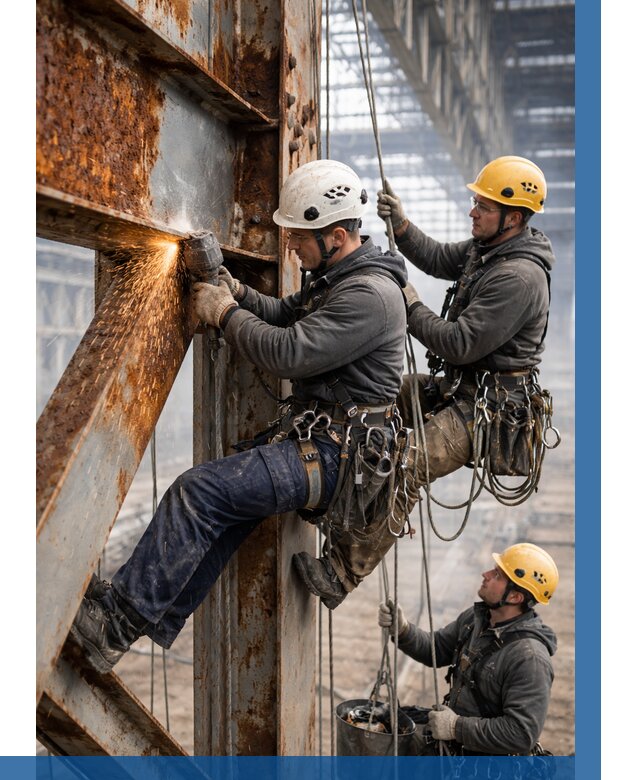 Зачистка металла от ржавчины в Железногорске от 362 р. | ВЫСОТНИК-Жлр