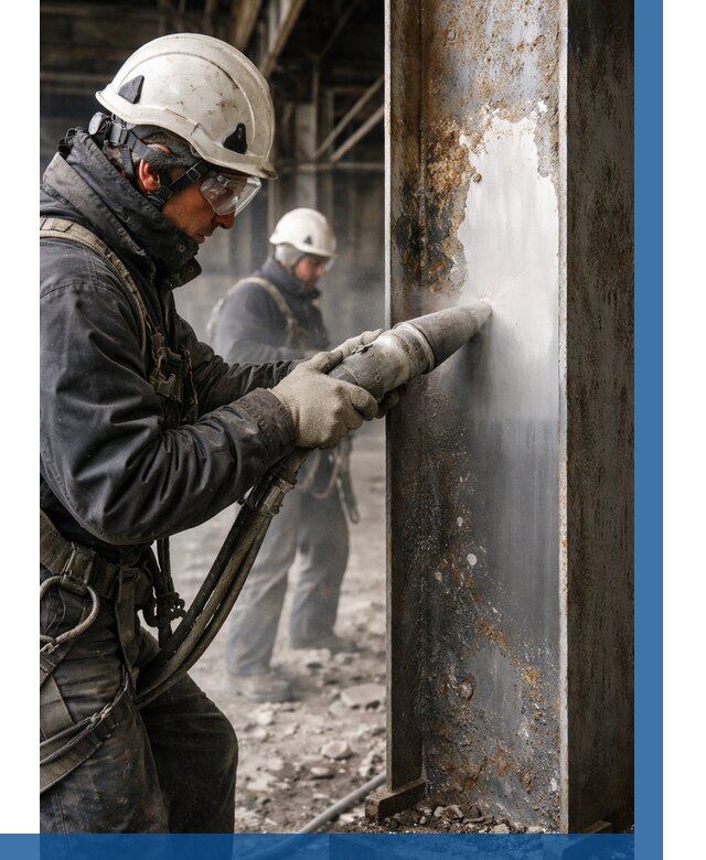 Удаление старой краски с металла в Железногорске от 465 р. | ВЫСОТНИК-Жлр