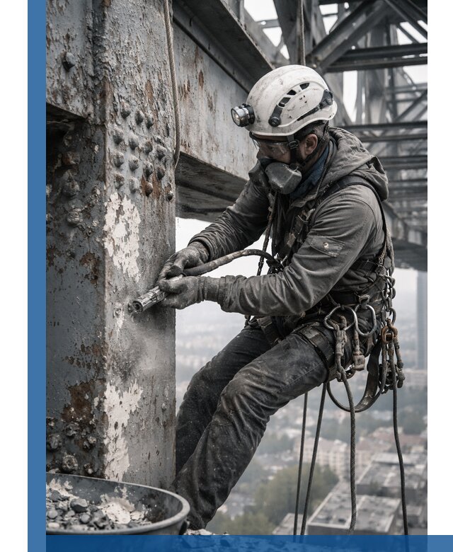 Удаление старой краски с металлических конструкций в Железногорске