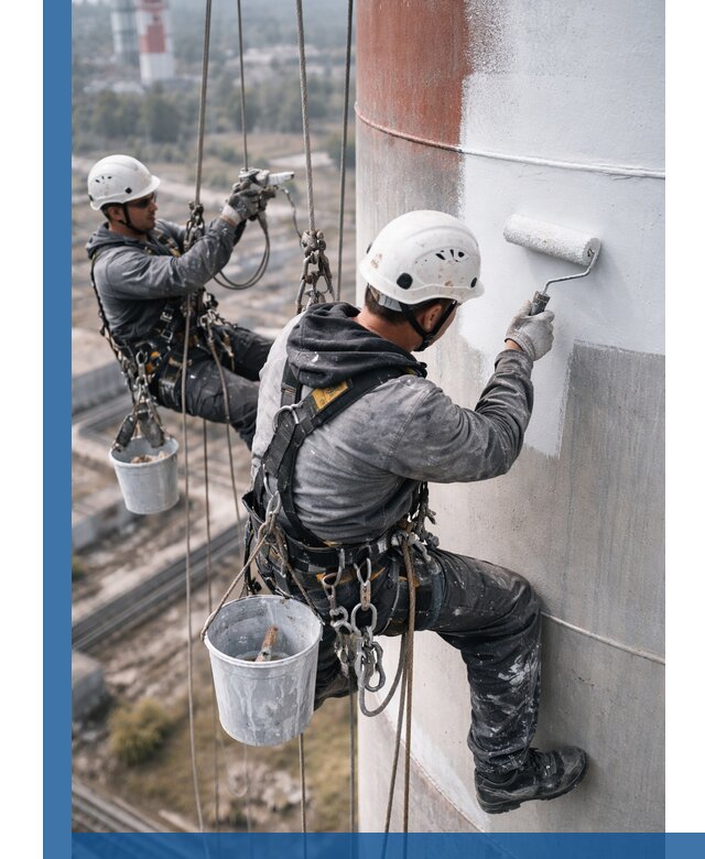 Покраска дымовых труб в Железногорске: антикоррозийная защита и восстановление