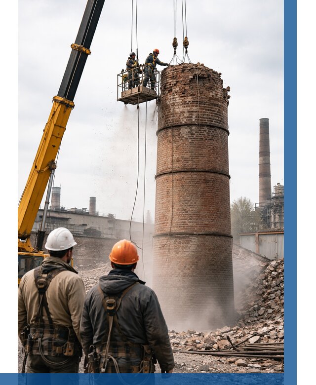 Демонтаж дымовой трубы в Железногорске от 93033 р. | ВЫСОТНИК-Жлр, смета