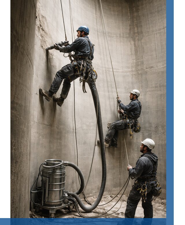 Зачистка силосов в Железногорске от 4652 р. Договор и смета ВЫСОТНИК-Жлр